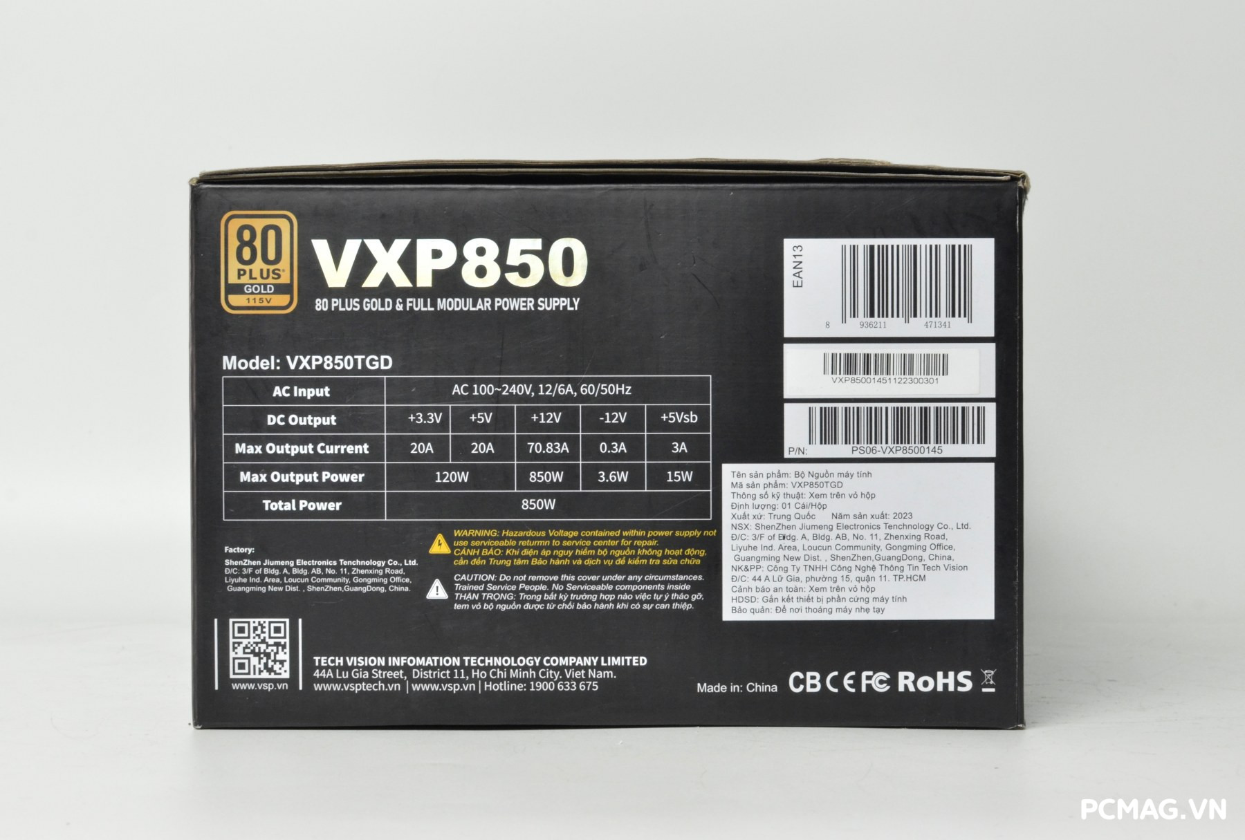 Đánh giá PSU VSP TEREX VXP850 850W