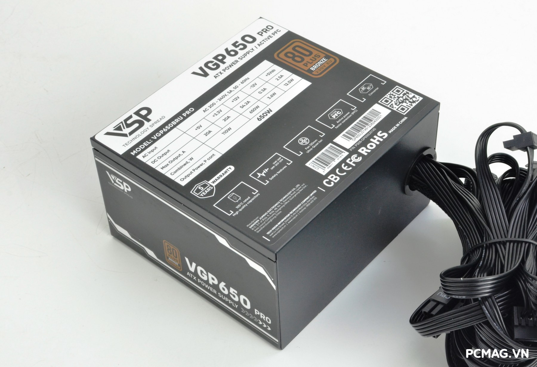 Đánh giá PSU VSP VGP650 PRO 650W