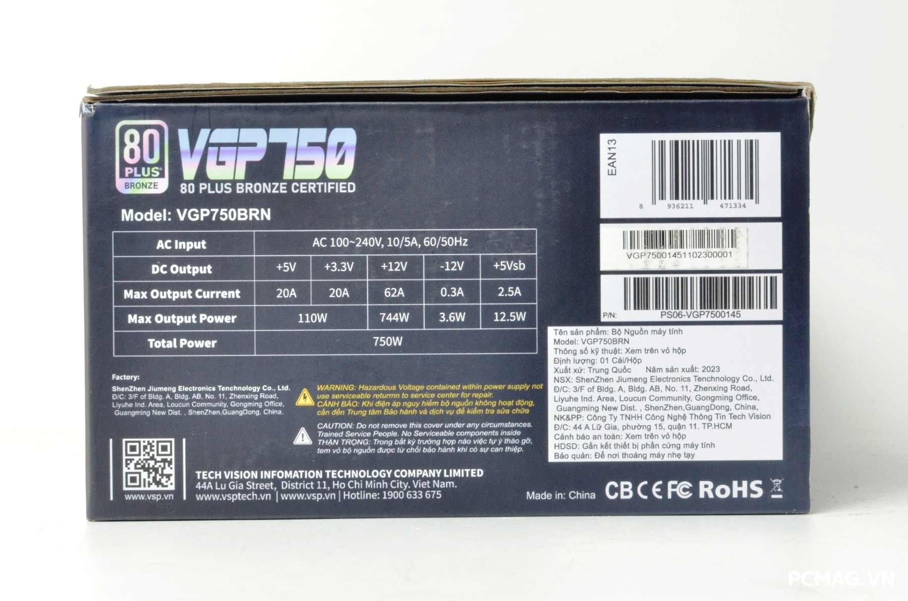 Đánh giá PSU VSP VGP750 750W