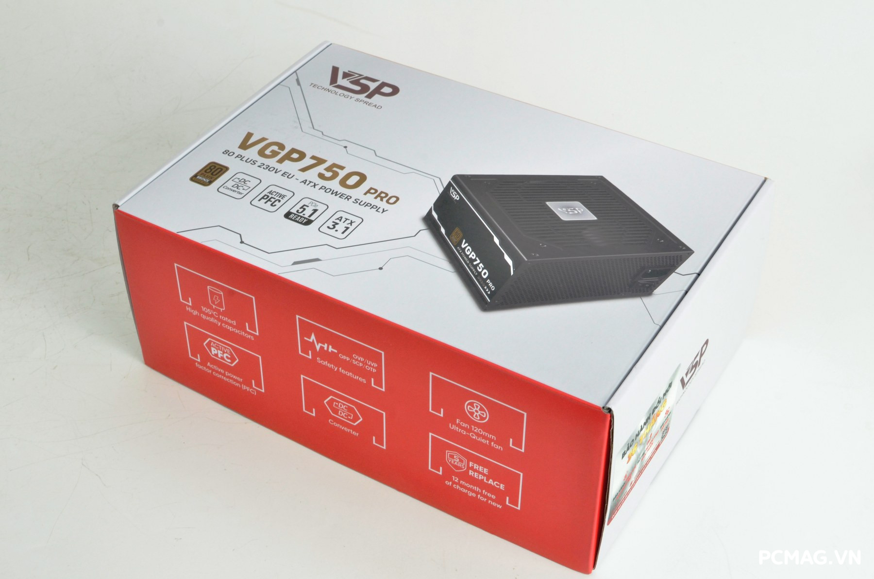 Đánh giá PSU VSP VGP750 PRO 750W