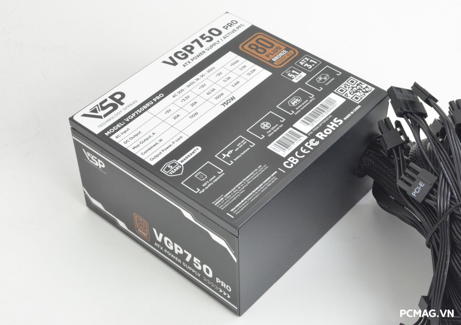 Đánh giá PSU VSP VGP750 PRO 750W