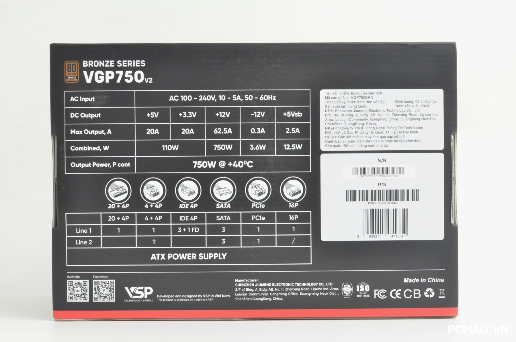 Đánh giá PSU VSP VGP750 750W