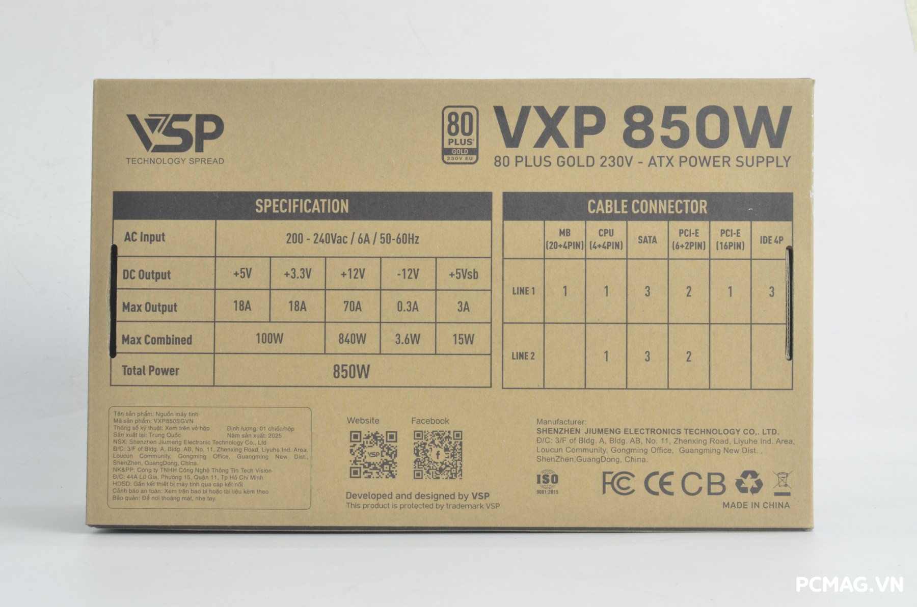 VSP VXP850SGVN 850W