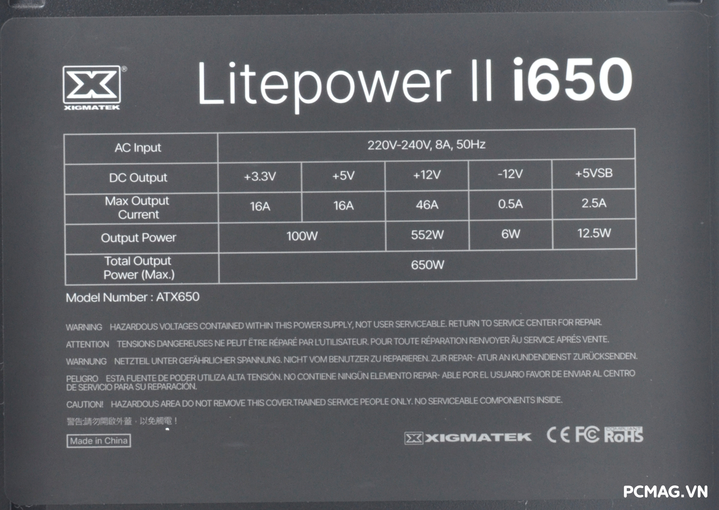 Đánh giá PSU Xigmatek Litepower II i550(550W) & i650(650W)