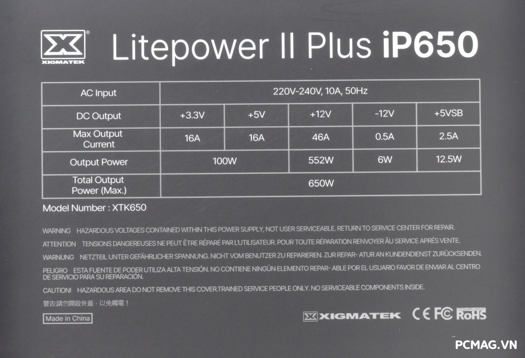 Đánh giá nguồn Xigmatek Litepower II Plus iP650(650W) & iP750(750W)