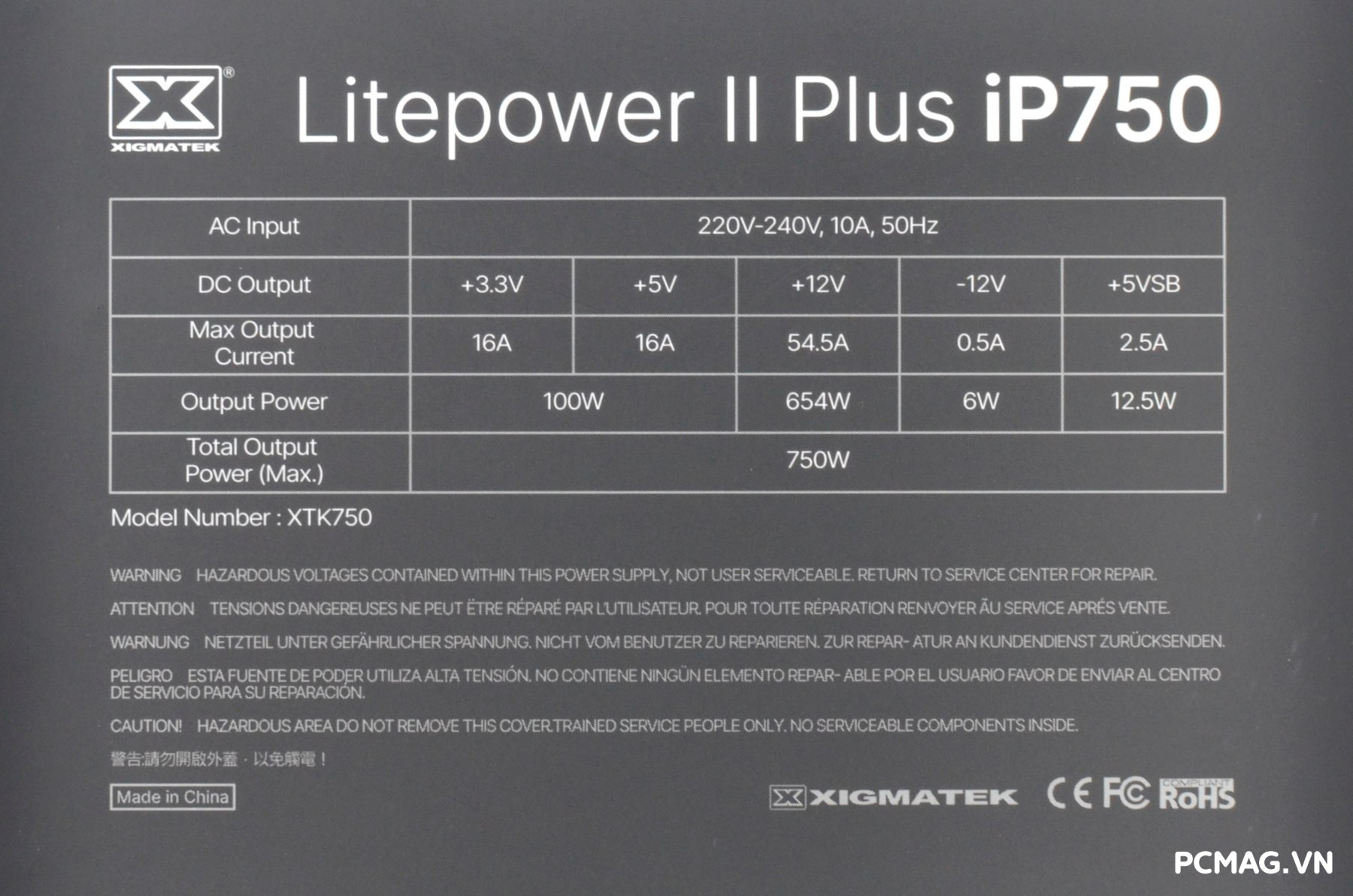 Đánh giá nguồn Xigmatek Litepower II Plus iP650(650W) & iP750(750W)
