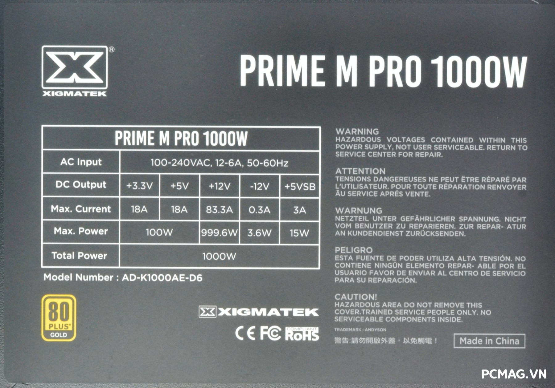 Xigmatek PRIME M Pro 1000W